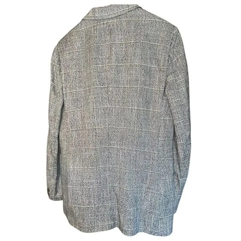 Vintage 80s/90s Christian Dior Juene Homme Sportif Tweed Blazer Size 40R